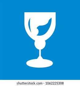 Wine glass  icon vector