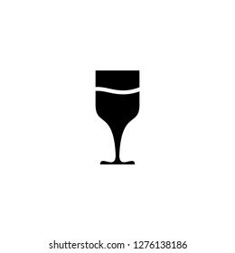 wine glass icon vector.  
