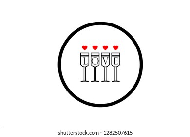 wine glass icon - Vector