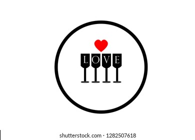 wine glass icon - Vector