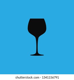 wine glass icon vector