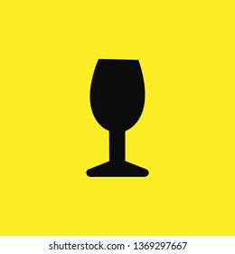 wine glass icon vector