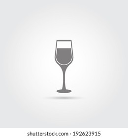 Wine glass icon - Vector