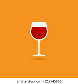 Wine glass icon - Vector