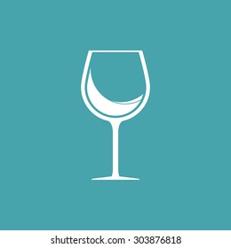 Wine glass icon - Vector
