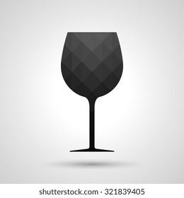 Wine glass icon - Vector