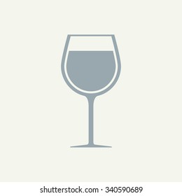 Wine glass icon - Vector