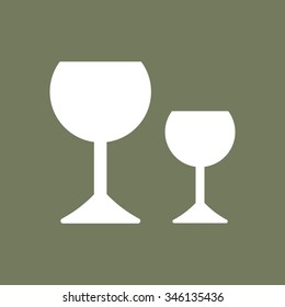 Wine glass icon - Vector