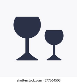 Wine glass icon - Vector