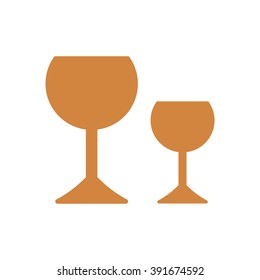 Wine glass icon - Vector