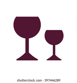 Wine glass icon - Vector