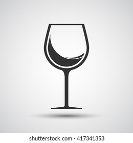 Wine glass icon - Vector