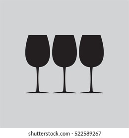 Wine glass icon Vector