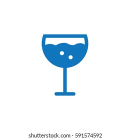 Wine glass icon vector
