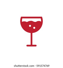 Wine glass icon vector