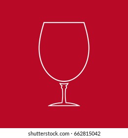 Wine glass icon - Vector