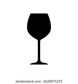 Vector de icono de copa de vino para App y Web