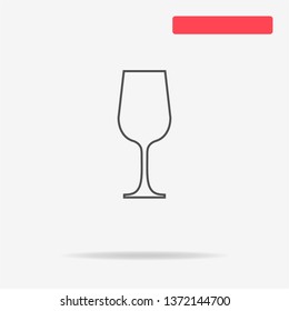 Wine glass icon. Vector concept illustration for design.