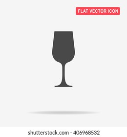 Wine glass  icon. Vector concept illustration for design.