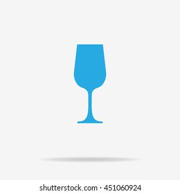 Wine glass icon. Vector concept illustration for design.