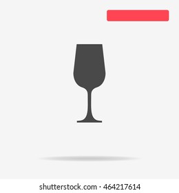 Wine glass icon. Vector concept illustration for design.