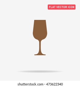 Wine glass icon. Vector concept illustration for design.