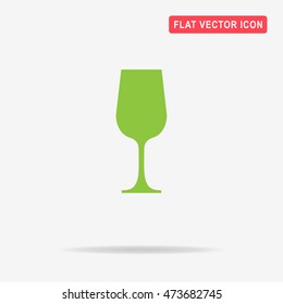Wine glass icon. Vector concept illustration for design.