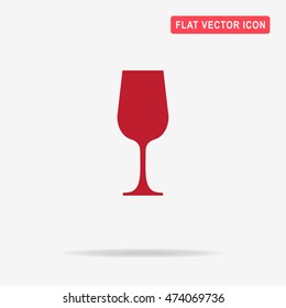 Wine glass icon. Vector concept illustration for design.