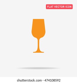 Wine glass icon. Vector concept illustration for design.