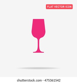Wine glass icon. Vector concept illustration for design.