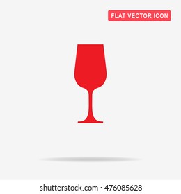 Wine glass icon. Vector concept illustration for design.