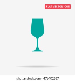 Wine glass icon. Vector concept illustration for design.