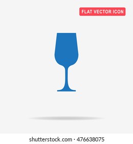Wine glass icon. Vector concept illustration for design.