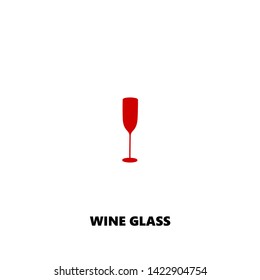 wine glass icon. wine glass vector design. sign design. red color
