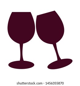 wine glass icon vector design template
