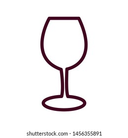 wine glass icon vector design template