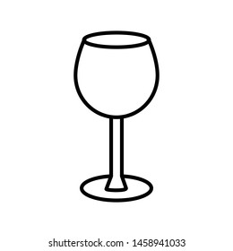 wine glass icon vector design template