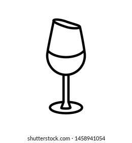 wine glass icon vector design template