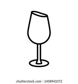 wine glass icon vector design template
