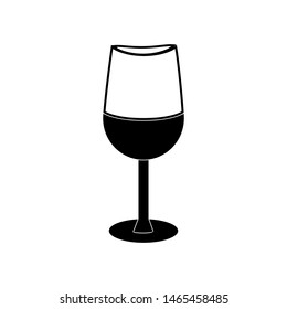 Wine glass icon vector design template