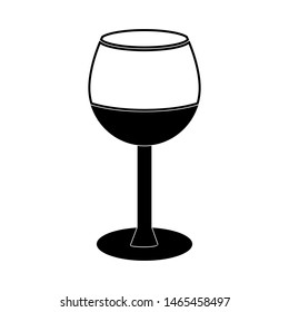 Wine glass icon vector design template