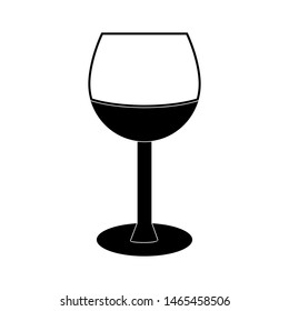 Wine glass icon vector design template