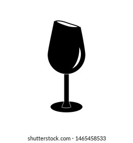 Wine glass icon vector design template