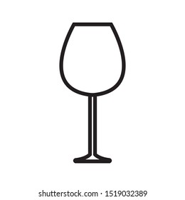wine glass icon vector design template