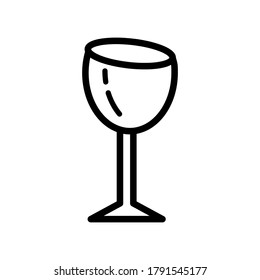 Wine glass icon  vector design template