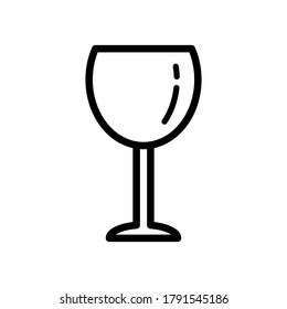 Wine glass icon  vector design template