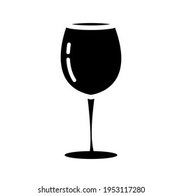 Wine glass icon vector design template
