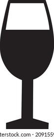 icono de copa de vino. diseño de vectores de vidrio de vino. diseño de signo..eps