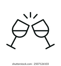 Plantillas de diseño de Vector de icono de copa de vino conceptos simples y modernos