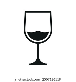 Wine glass icon vector design templates simple and modern concepts